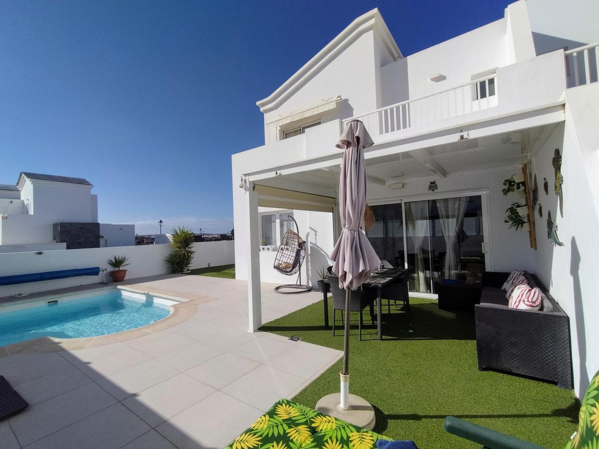 Lovely Villa Agua & Fuego,Heated Pool Плая Бланка Екстериор снимка