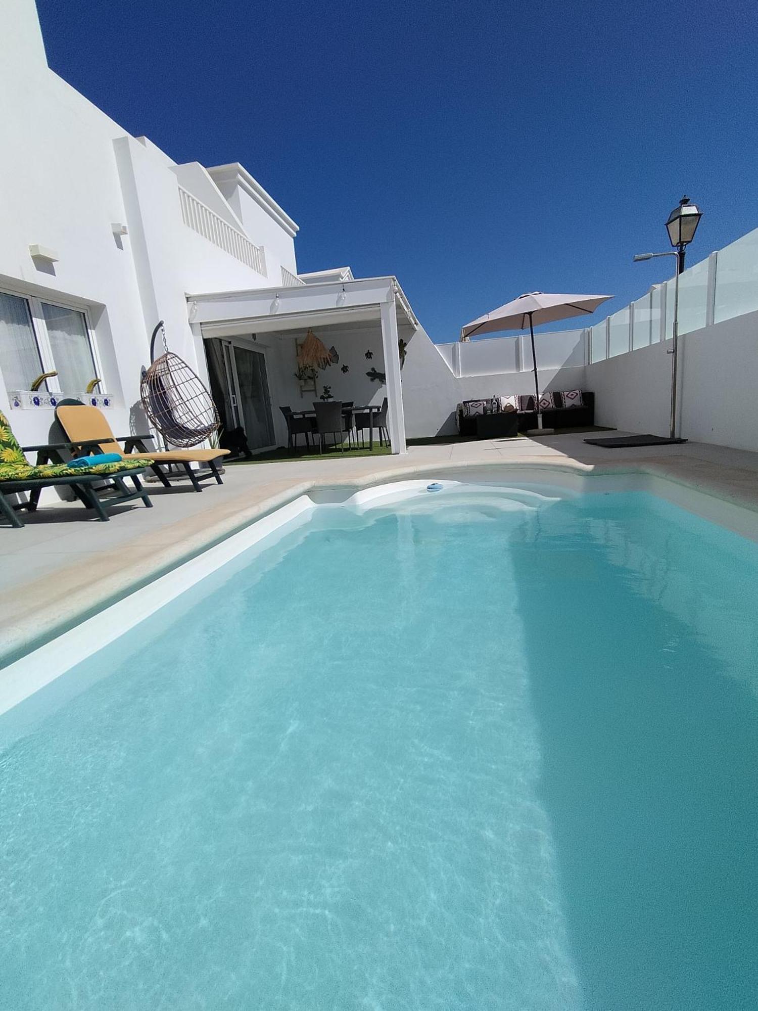 Lovely Villa Agua & Fuego,Heated Pool Плая Бланка Екстериор снимка